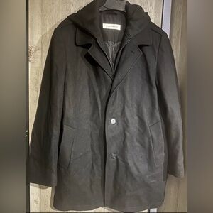 Joseph Abboud Black Peacoat